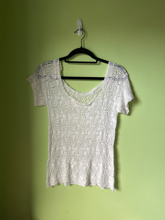 Crochet Short Sleeve Top