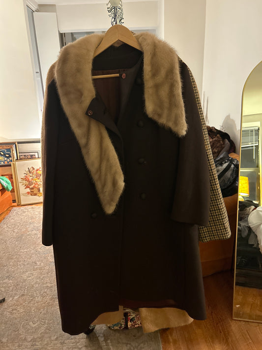 1940s coat fur collar/scarf