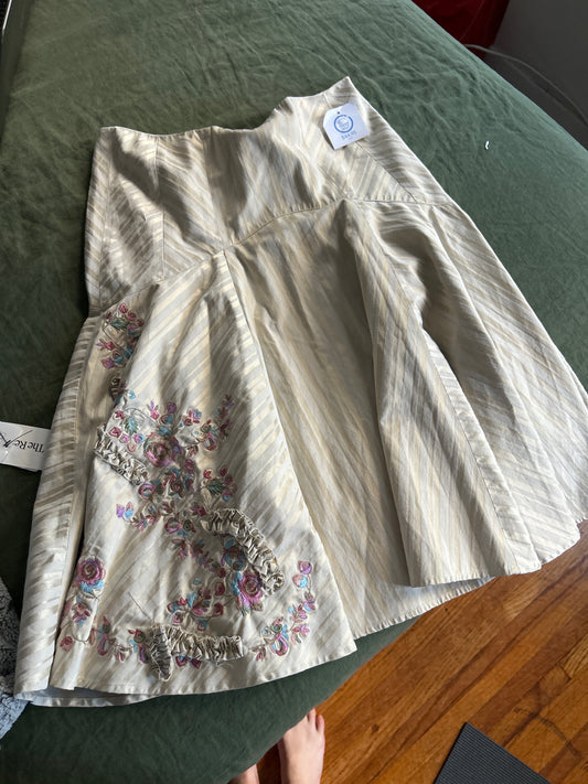 DVF embroidered skirt