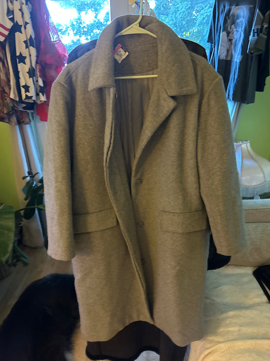 Grey overcoat