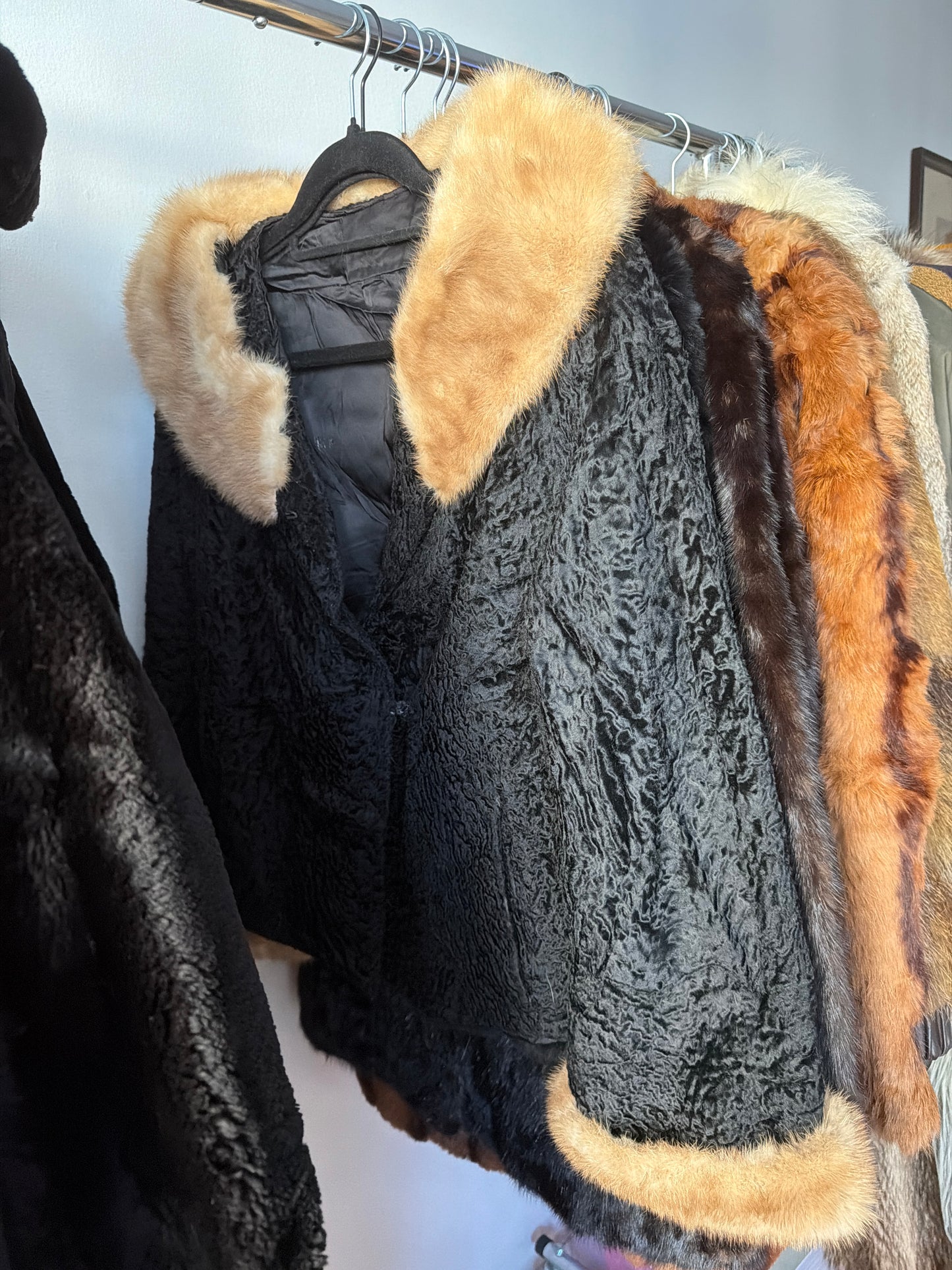 Broadtail/mink jacket JM 12B