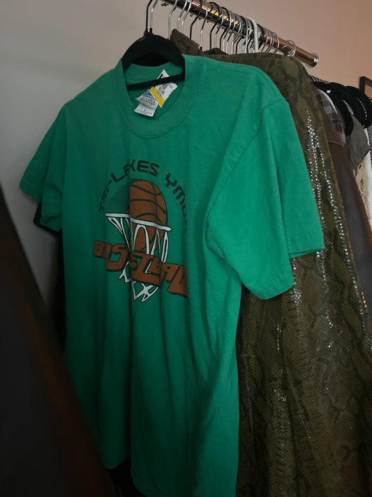 Green basketball t shirt