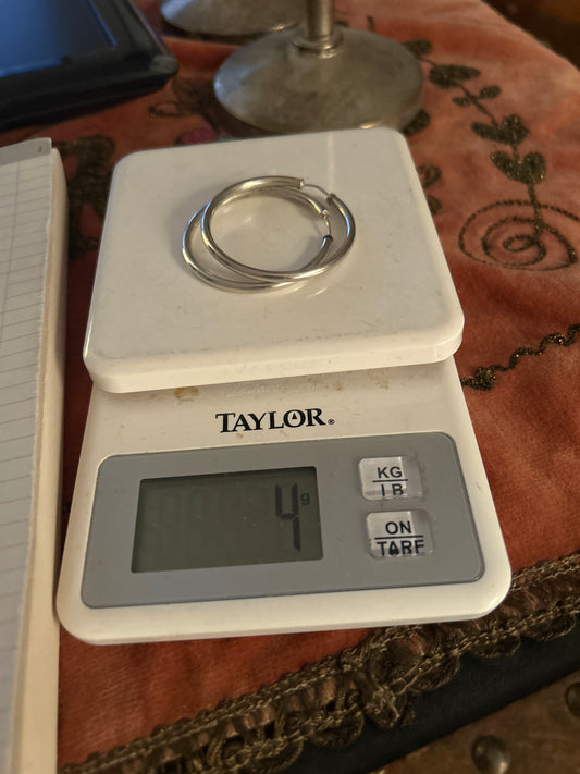 Large hoop earrings 01509D