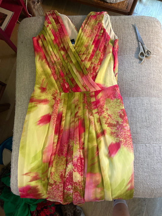 Pink/lime dress