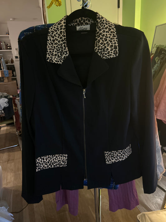 Ilyza leopard blazer jacket