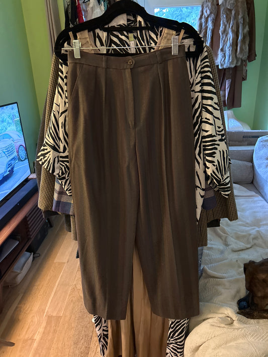 Multi color wool slacks