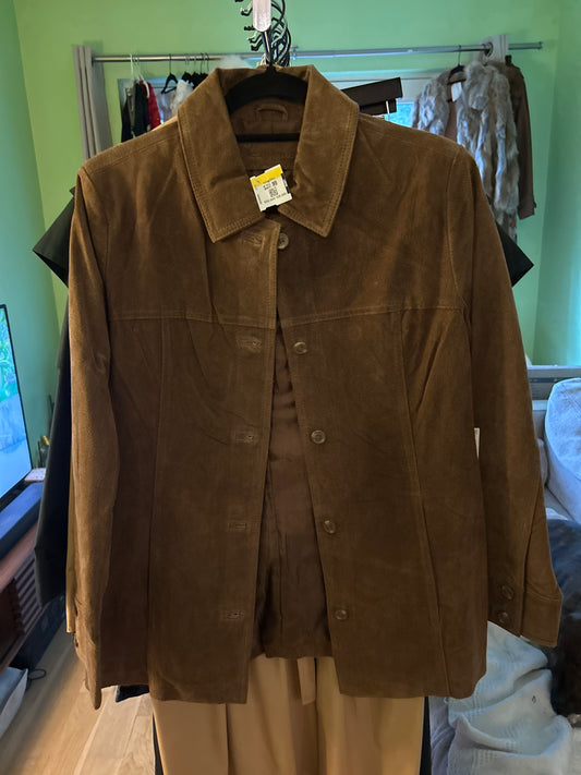 Brown suede jacket