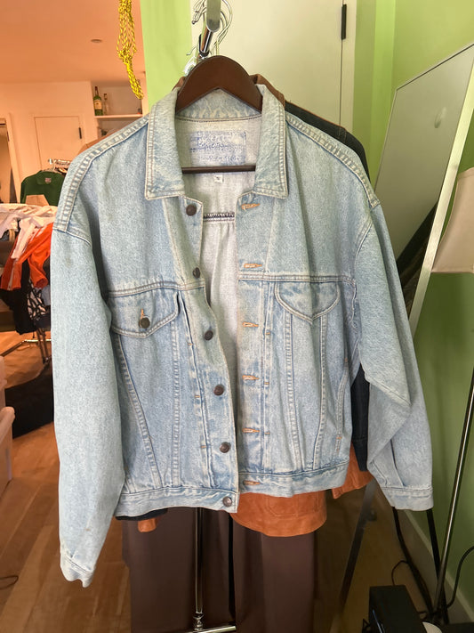 Paris embroidered denim jacket