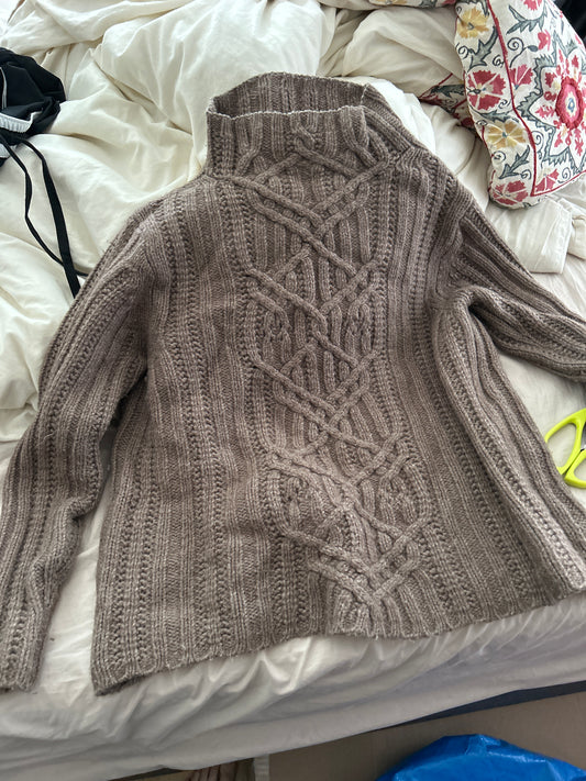 Jones New York brown knit sweater