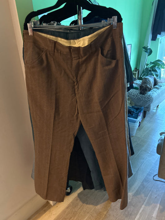 Montgomery Ward Brown trousers sz 38