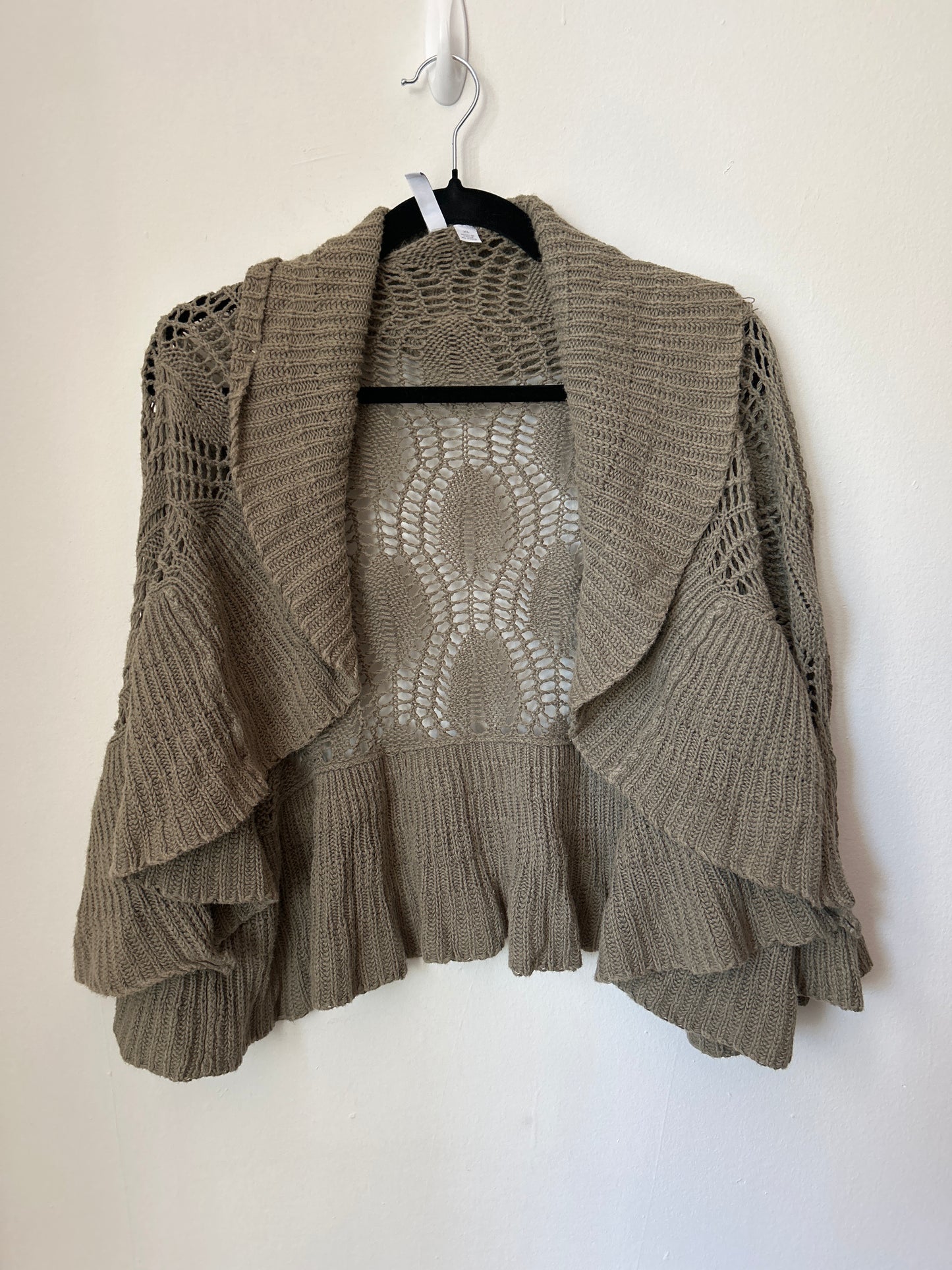 Crochet sage cardigan