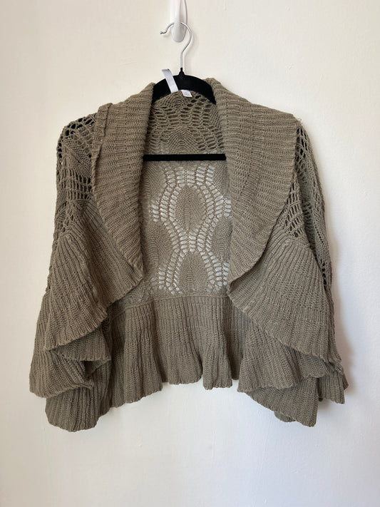 Crochet sage cardigan