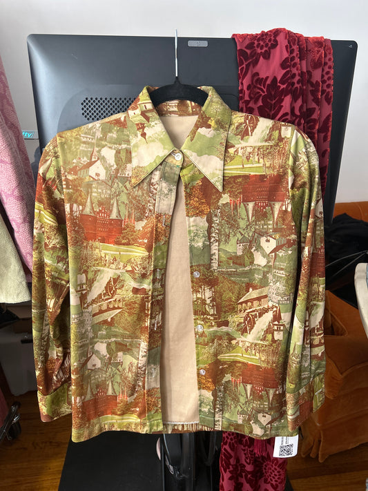70s Dutch print top