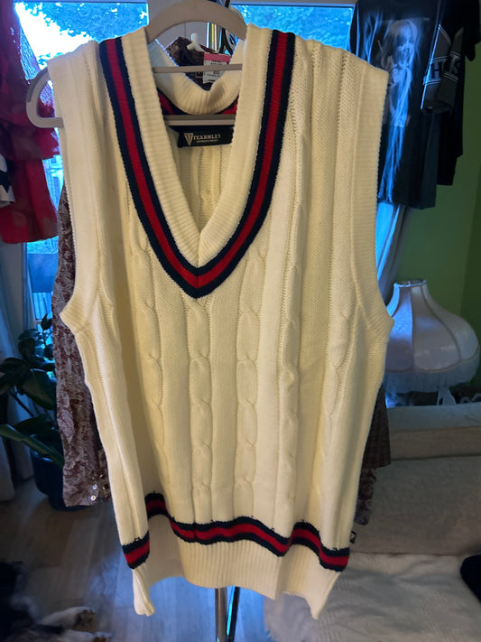 Fearnley sweater vest white