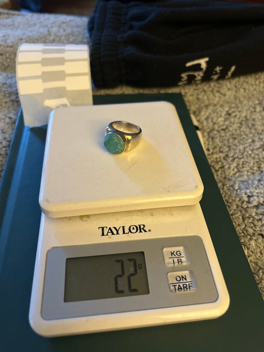 Heavy turquoise ring 01505A