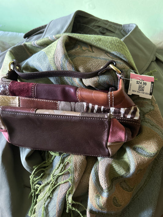 Coach patchwork satchel holiday bag