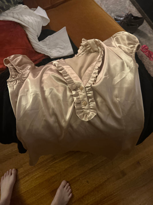 Orsay pink satin top