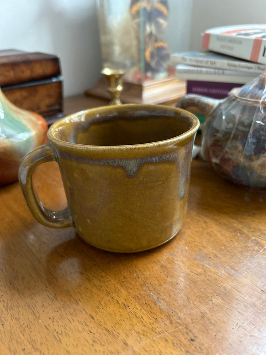 Brown glazed mug