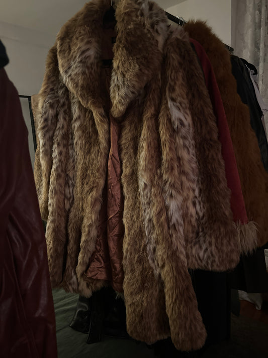 Faux fur coat