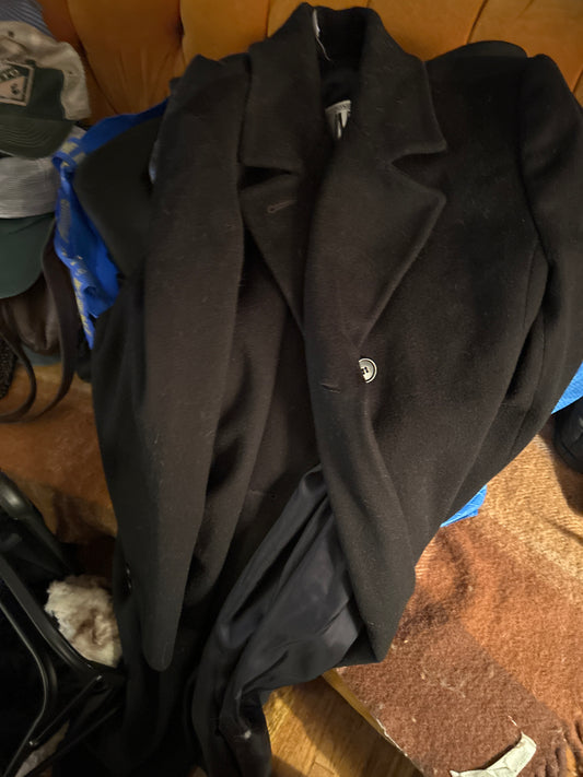 JNY black wool coat