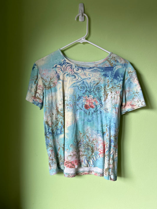 French fleur de lis graphic top
