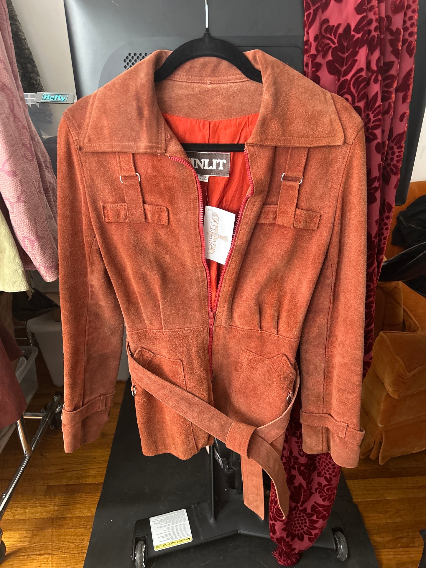 Rust suede jacket