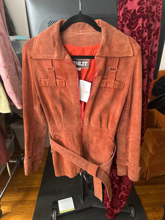 Rust suede jacket
