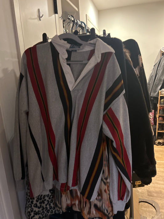 Le Tigre striped rugby top