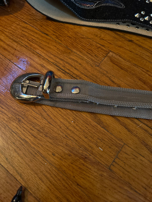 JM silver mesh belt 146