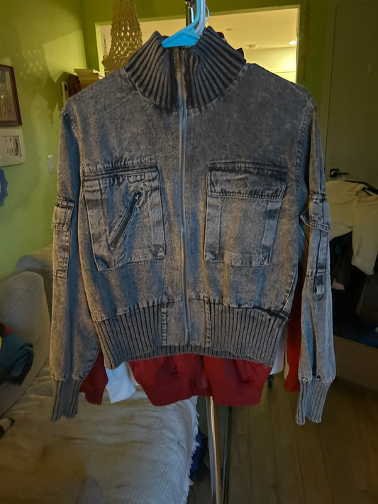 Grey denim jacket