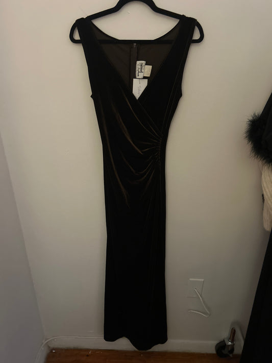 JM brown velvet tadashi dress 94