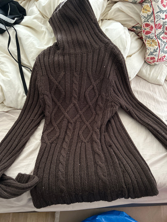 Espresso chunky turtleneck