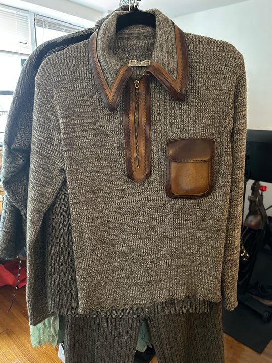 JM 270 Orlan grey pullover leather