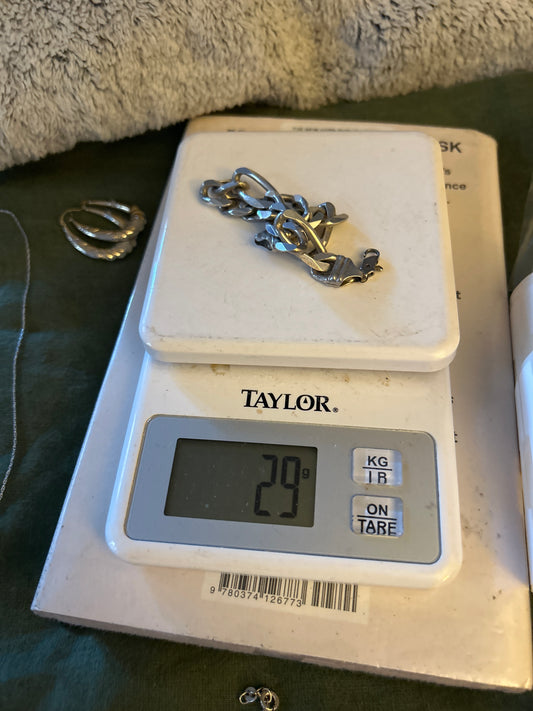 Chunky figaro chain bracelet 01506U