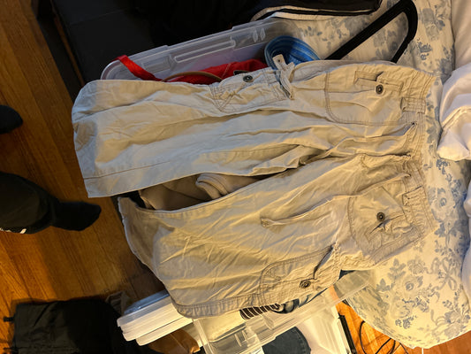 Ecru cargo pants