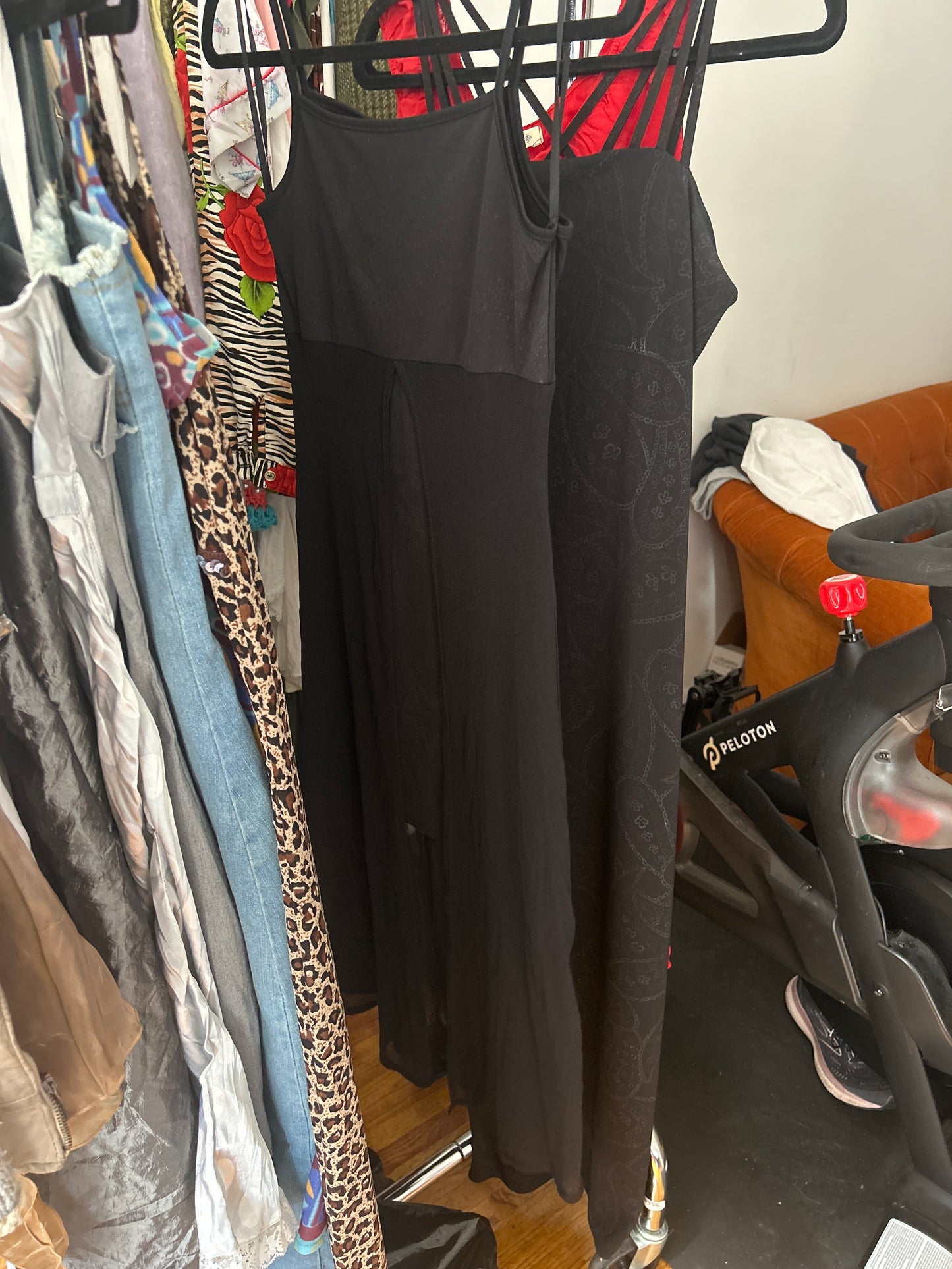 SGL black dress black overlay