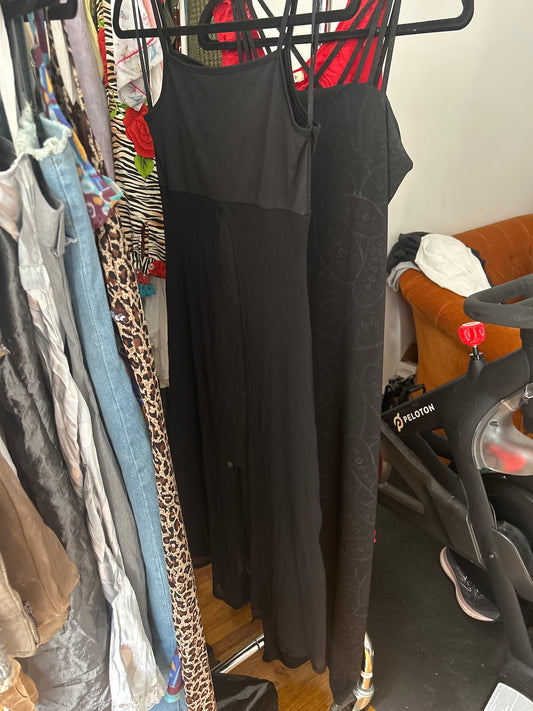 SGL black dress black overlay
