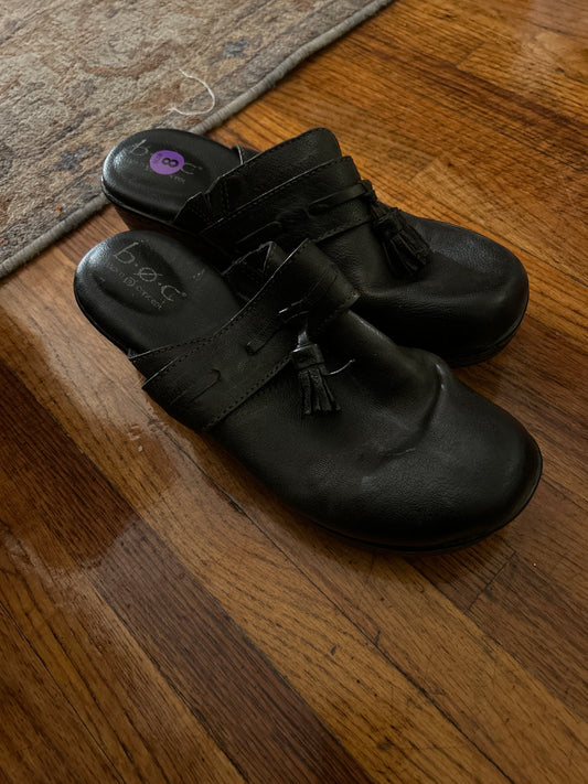 Street rat boc black clog w tassel sz 8