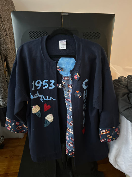 Upcycled bel air sweatshirt