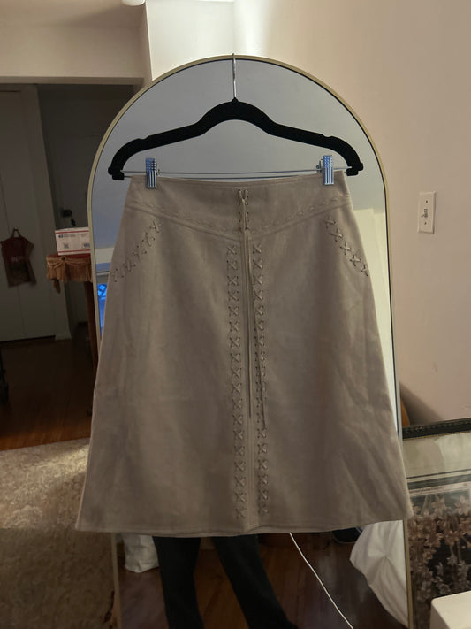 Ouhua lace up skirt