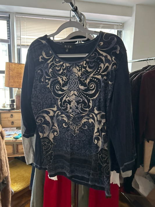 Bleu embellished top