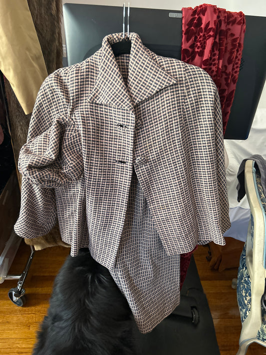 JM 4 piece suit pink plaid 227