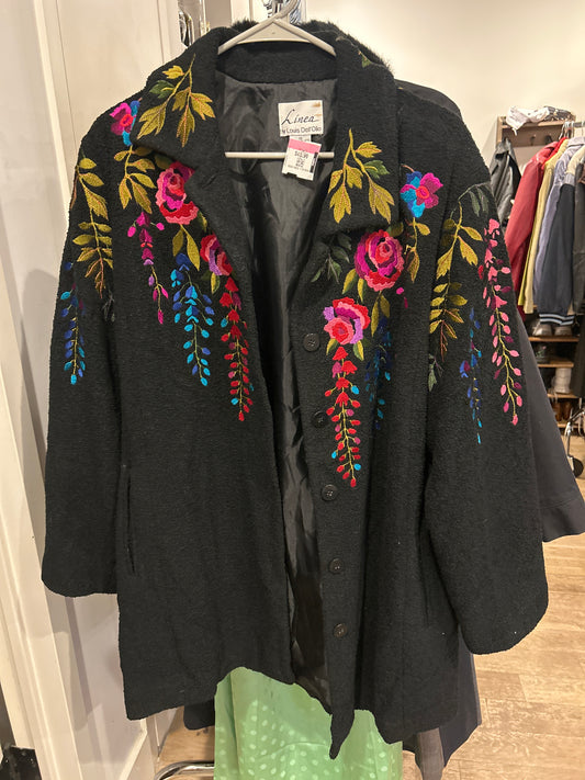 Black embroidered jacket
