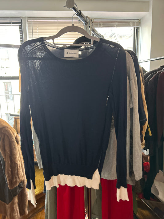 Dondup Italian navy long sleeve