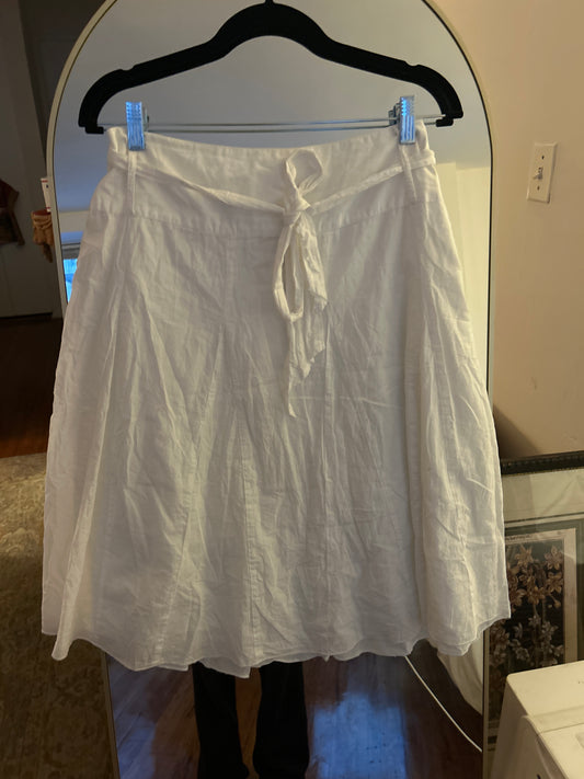 White cotton skirt