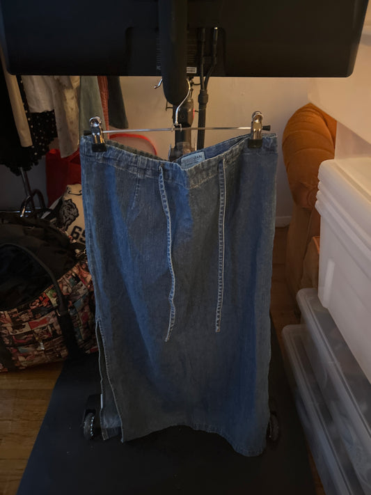 Denim Maxi skirt