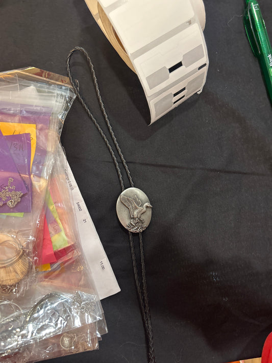 80s bolo tie duck pendant 01504L