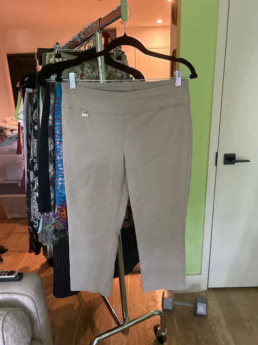 capri pants in stone