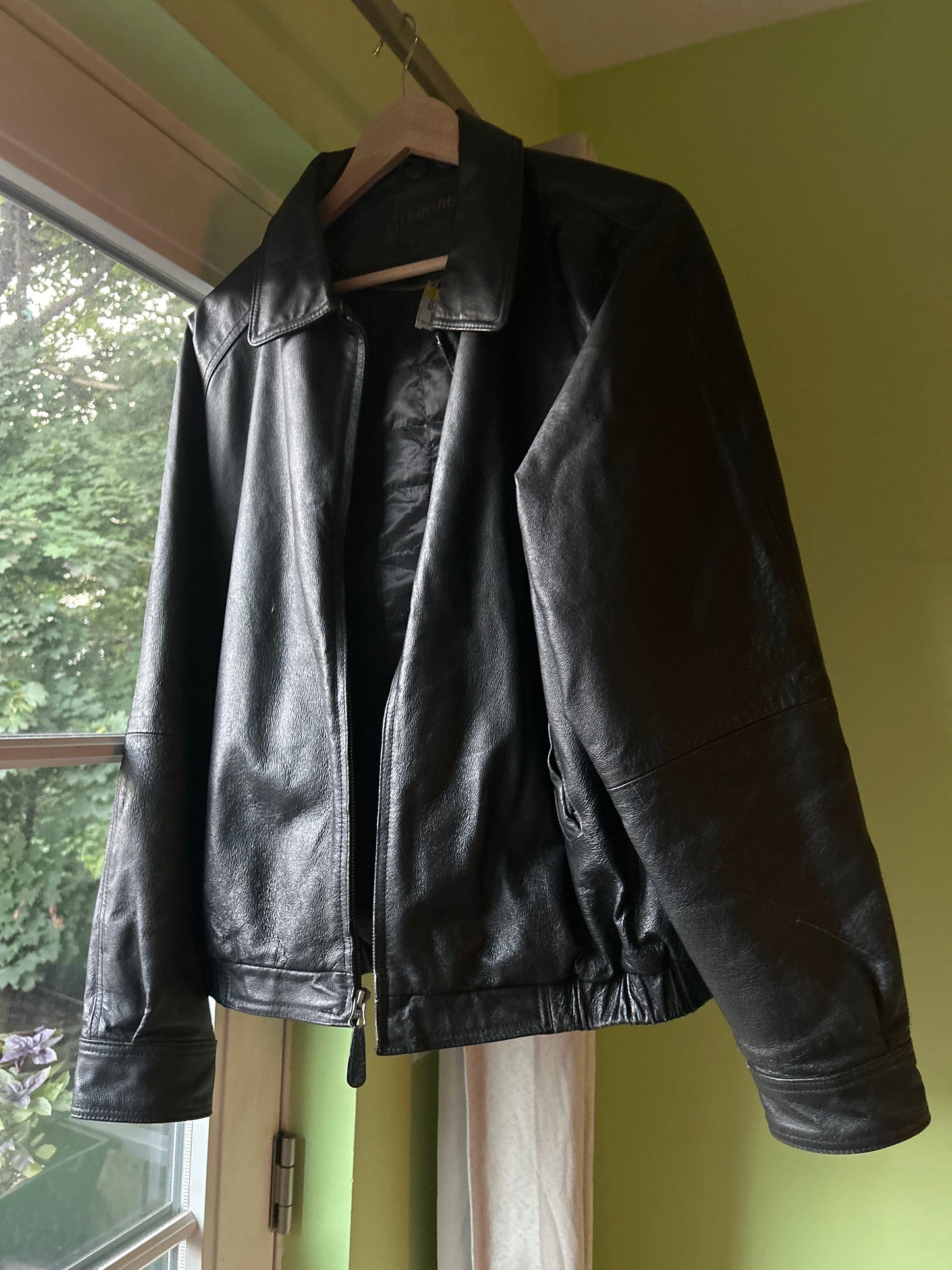 St Johns Bay Leather bomber