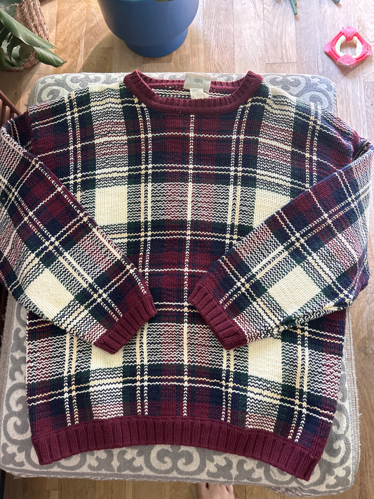 Northern reflections plaid sweater